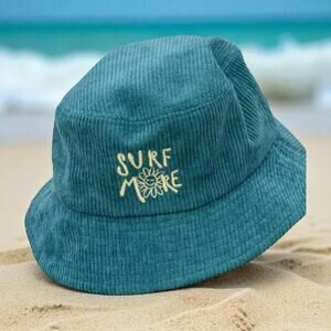 Surf Locos Bucket Hat Surf More Corduroy Unstructured Embroidered Beach Holiday
